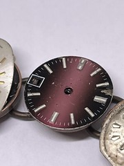 bracelet antique handmade 7″ long watch faces copper hardware ooak