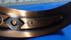 vintage Bell trading copper cuff bracelet portal design 5/8″W 5 1/4 & 1.5 space!