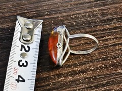 Vintage Soviet women’s ring with a non-precious metal stone women’s jewelry USSR