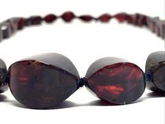 Vintage Natural Baltic Amber Necklace Rich Cognac Freeform Beads 30″ 75.73g