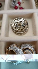 Vintage Antique Estate Jewelry & Box Assorted Materials Few Silver 925 & Murano