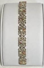 Black Hills Gold C. CO 925 Sterling Silver/12K Gold Bracelet #5-4