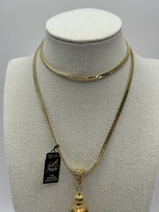 Medici Artistry Collection Gold Tone Tassel Pendant Necklace NWT 24” Vintage