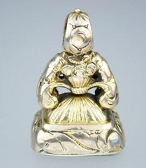 Superb Antique Georgian Gold Fill Chalcedony Griffin Sword Intaglio Seal Pendant