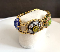 Juliana D&E for Celebrity Moroccan Matrix Carved Glass Cabochon Bracelet Book Pc