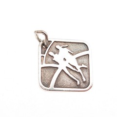 Tiffany & Co. Sterling Silver Vintage Nike Women’s Marathon 2007 Mini Pendant