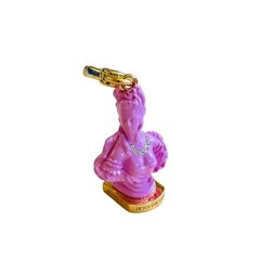 Y2K Juicy Couture Marie Antoinette Bust Charm Pink Rhinestone Gold Plated RAre