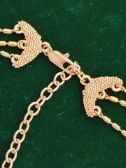 Vintage Carol Lee Tripple Strand Tear Drop Chained Chocker