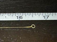 Vintage 12K Gold Filled Twisted Prince of Wales Chain Necklace 16.5″ 1mm 1.1g