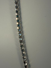 Vintage Sterling Silver Chain Snake Scale Popcorn 24″ 6g Gorgeous Stamped FAS