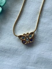 Jewelry Lot 4pc Mint Green Floral Statement Necklace Avon Pearl Daisy