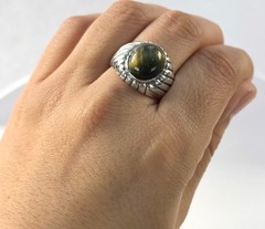 Vintage Clark & Coombs Sterling Silver & Tiger Eye Stone Ring