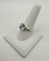 Vintage Avon Sky Blue Topaz Sterling Silver Ring Size 9 3/4