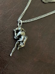 VTG Solid Silver Erotic Kama Sutra Pendant 1.25″w/Continous Chain 34″ (No Clasp)