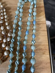L23/ Lot Of 5 Vintage Necklaces -Faux Pearls/AB / 1928 – To Wear Or Resell