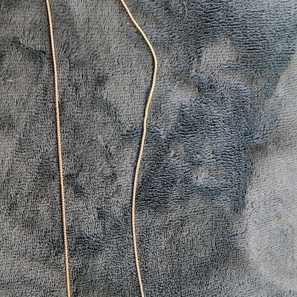 18K Gold Filled Chain Necklace Lobster Clasp Signed No Stone