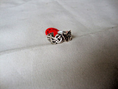 VINTAGE 1970-80s “LOVE” WEAVED RING STERLING SILVER STAMPED 925 SZ 7