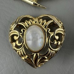 Vintage Brooch Pin Lot 14 Gold Tone Avon AJC Floral Mixed Costume