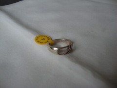 VINTAGE 1970-80 RETRO MOD OPENWORK SLASHES STERLING SILVER STAMPED 925 RING SZ 7