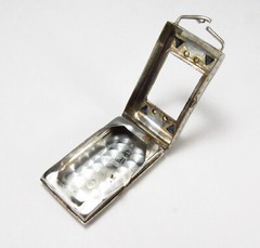 Antique 1930s Belais NY USA 18K White Gold Sapphire Diamond Ladies Watch Case