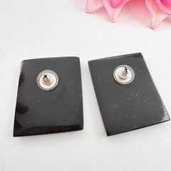 Vintage Picasso Style Cubist Faces In Resin Stud Earrings Artsy Art Teacher