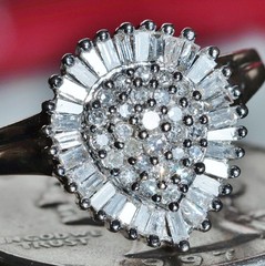 10k yellow gold ring 1.15ct natural diamond size 7.5 vintage handmade 3.1g #5380