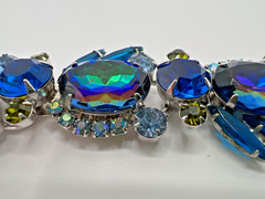 JULIANA D&E Parure Blue Heliotrope Olivine Accents Reference #1199 & 5474