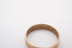 Vintage Rolled Gold Plated Childs Ring Size 0.5