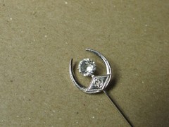 Vintage General Electric GE Stick Pin Hat Pin Horseshoe Shape