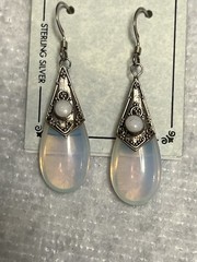 NWT MANDALAY SOUTHWESTERN NATIVE OPALITE OPAL STONE STERLING 925 EARRINGS