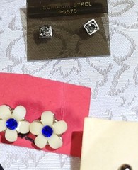 11 Pairs Of Vintage Style Earrings Mixed Materials & Designs Dainty Pierced Styl