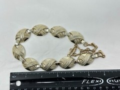 Unique Vintage Goldtone OVAL Link Choker 16-18″ Necklace