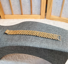 Vtg Gold Toned Link Bracelet Made in Hong Kong 7.5″L