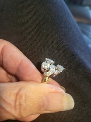 Vintage Old European 2.33cttw Diamond And Yellow Gold Ring Size 6.25