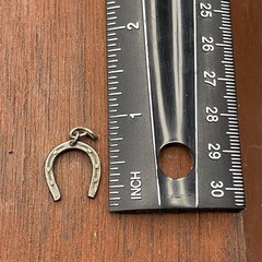 Vintage “IHC A Good Luck Magnet” Horseshoe Lucky Silver Pendant Charm
