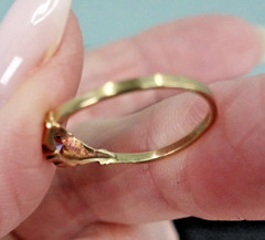 Vintage Dainty 10k Ruby Ring Sz 5.25