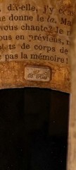 Rare Brigitte Ross Gold Hammered Literary Cuff Bracelet Alfred De Musset French