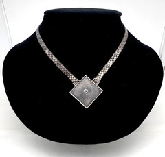 Vintage 925 Silver And Gold Necklace Delicate And Special.