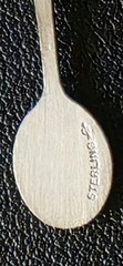 Vintage Sterling Silver Tennis Racket Pendant Charm 925 R.L. Griffith 1950-1970