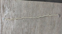 Vintage 15 inch Genuine Knotted Pearl Necklace Choker Goldwaters Dept Store