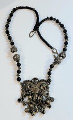 Vintage Boho Pendant African Ethnic Tribal Beaded Gypsy Necklace