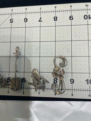 Lot Of VINTAGE STERLING SILVER BROOCHES 925 & TAXCO Flower Guitar Sun Moon Chair