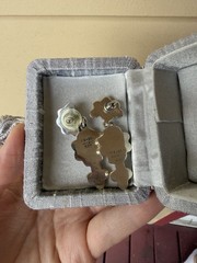 Vintage 70s Taxco Sterling Silver Bubble Mexican Earrings 925