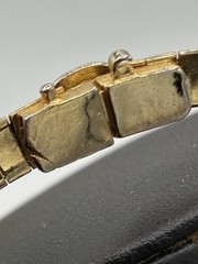 Vintage Gold Tone Omega Chain Choker Necklace Unmarked 14-15 Inch