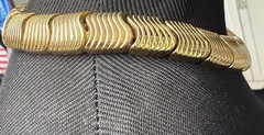 STUNNING VINTAGE ESTATE “S”WAVE LINKS GIVENCHY GOLD Collar Necklace