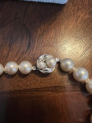 VINTAGE MAJORICA PEARL NECKLACE 24 INCHES 9MM PEARLS IN BOX EXCELLENT CONDITION