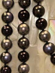 Lavender Colors Faux Hand knotted Pearl Stunning 68”
