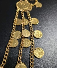 Vintage Mid-Century Victorian Revival Coin Necklace