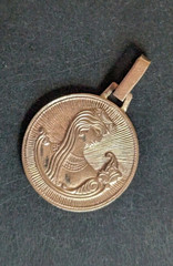 Rare USSR Jubilee 583 14K Rose Gold Pendant Soviet Armenia Olympics 1980 4.2g
