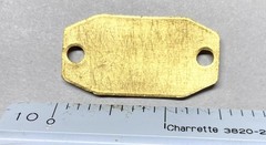 40 pc. Raw Brass Finding with holes for connecting- Smooth finish- 1 1/2″ x 3/4″